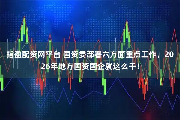 指盈配资网平台 国资委部署六方面重点工作，2026年地方国资国企就这么干！